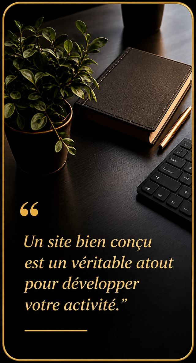 « Un site bien conçu est un véritable atout pour développer votre activité. »